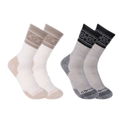 Carhartt Women's Seasonal Striped Crew Socks, 4-Pairs