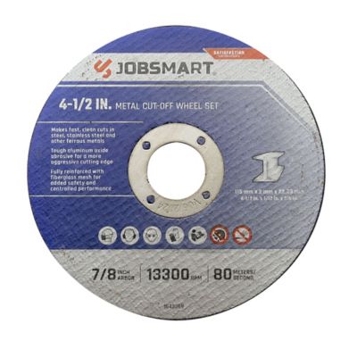 Image showing  0.07 in. x 7/8 in. x 115 mm Metal Cut-Off Wheels, 25-Pack