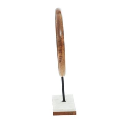 Harper & Willow Brown Mango Wood Sculpture, Abstract, 17 in. x 11 in. x 4 in.