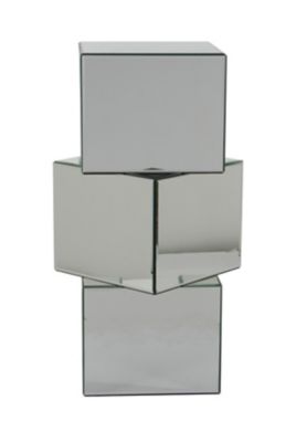 Image showing  Clear Glass Glam Pedestal Table