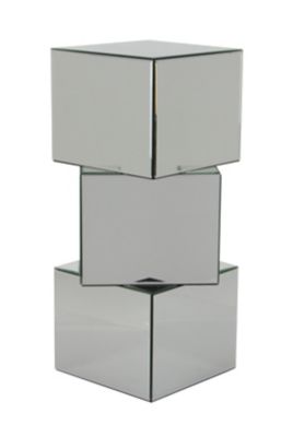 Image showing  Clear Glass Glam Pedestal Table