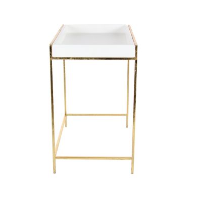 Image showing 5 th Harper & Willow Metal Contemporary Console Tables, 22 in./20 in., Gold, 2 pc.