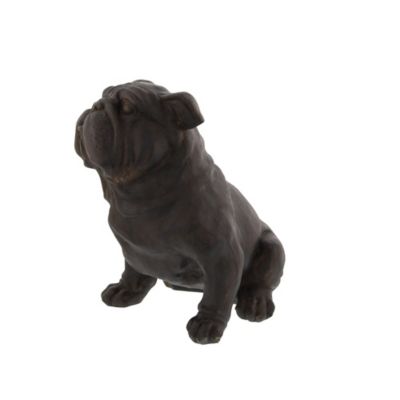 Image showing  Polystone Bulldog Sculpture, 17 in. x 9 in. x 13 in., Black