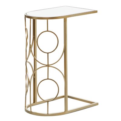 Image showing  Contemporary Metal Accent Table, Gold