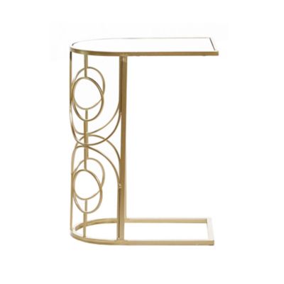 Image showing  Contemporary Metal Accent Table, Gold