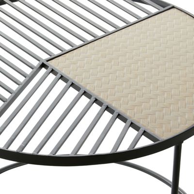 Image showing  Black Metal Contemporary Accent Tables, 15 in., 19 in., 2 pc.