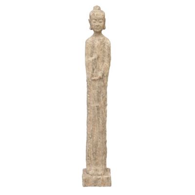 Image showing  Polystone Buddha Sculpture, 32 in. x 5 in. x 4 in., Beige