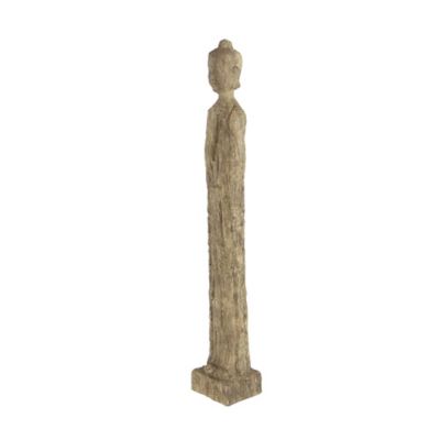 Image showing  Polystone Buddha Sculpture, 32 in. x 5 in. x 4 in., Beige