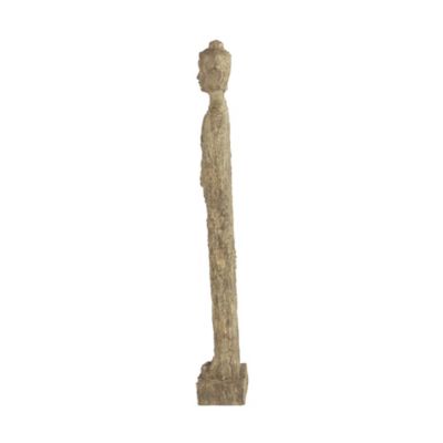 Image showing  Polystone Buddha Sculpture, 32 in. x 5 in. x 4 in., Beige