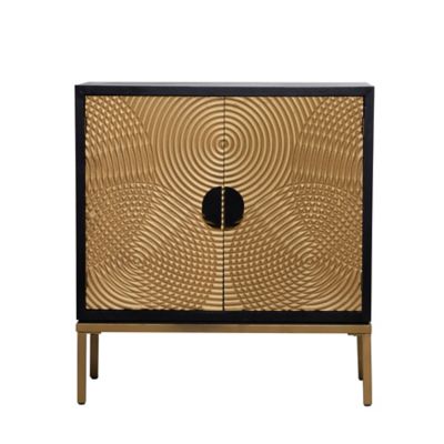Image showing  33 in. x 30 in. x 14 in. Contemporary Wood Cabinet, Bronze