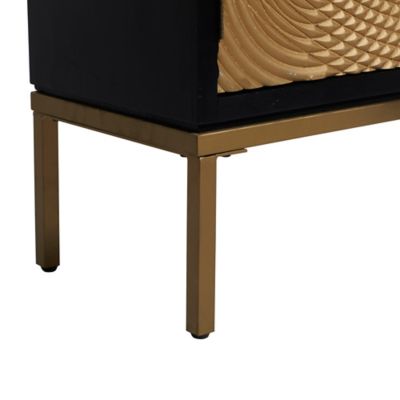 Image showing  33 in. x 30 in. x 14 in. Contemporary Wood Cabinet, Bronze
