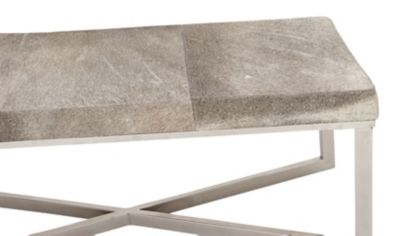 Image showing  Stainless-Steel Contemporary Bench, 19 in. x 49 in. x 17 in., Gray