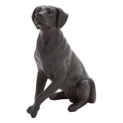 Image showing  Polystone Dog Sculpture, 20 in. x 14 in. x 9 in., Brown