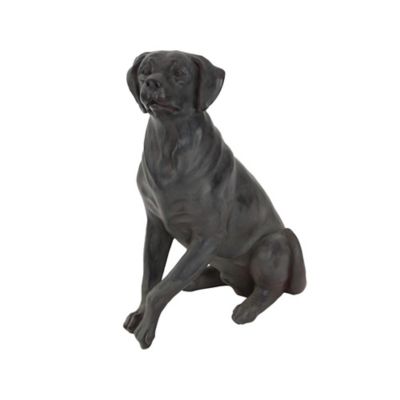 Image showing  Polystone Dog Sculpture, 20 in. x 14 in. x 9 in., Brown