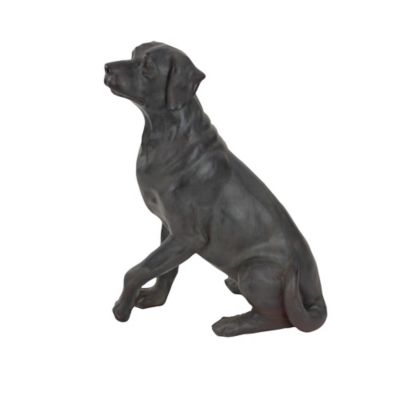 Image showing  Polystone Dog Sculpture, 20 in. x 14 in. x 9 in., Brown