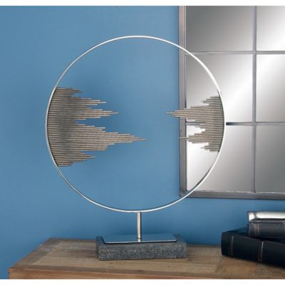 Harper & Willow Black Stainless Steel Sculpture, Abstract, 23 in. x 19 in. x 4 in.