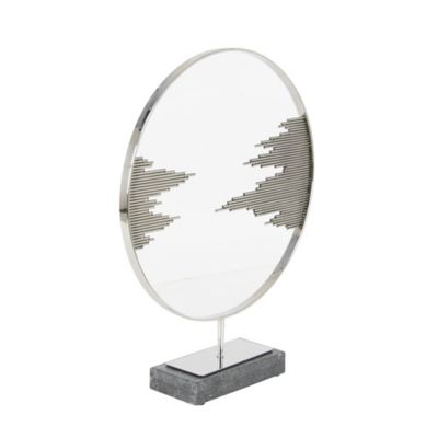 Image showing  Black Stainless Steel Sculpture, Abstract, 23 in. x 19 in. x 4 in.