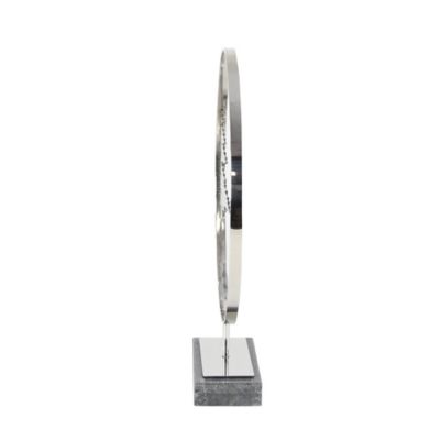 Image showing  Black Stainless Steel Sculpture, Abstract, 23 in. x 19 in. x 4 in.
