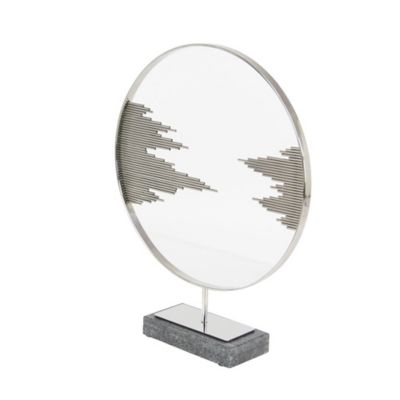 Image showing  Black Stainless Steel Sculpture, Abstract, 23 in. x 19 in. x 4 in.