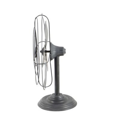 Image showing  Metal Vintage Fan Sculpture, 18 in. x 15 in. x 8 in., Black