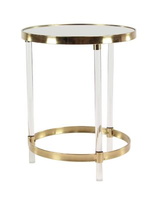 Image showing  Contemporary Acrylic Accent Table, Gold