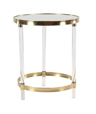 Image showing  Contemporary Acrylic Accent Table, Gold