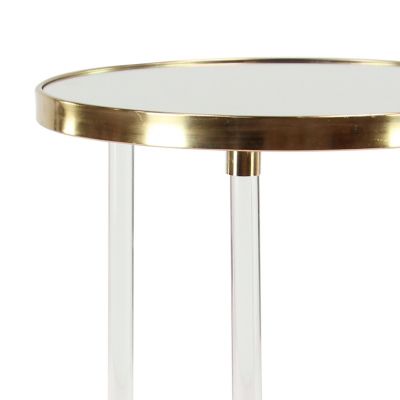 Image showing  Contemporary Acrylic Accent Table, Gold