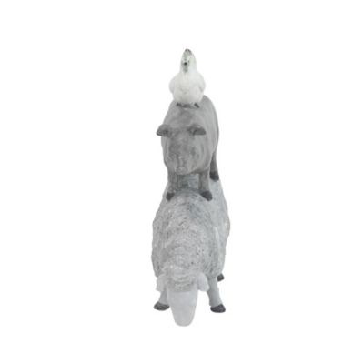Image showing 6 th Harper & Willow Polystone Stacking Animals Sculpture, 12 in. x 9 in. x 4 in., Gray