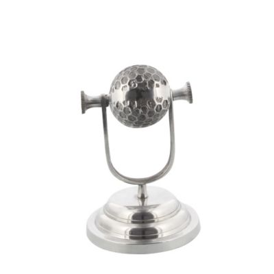Image showing  Aluminum Traditional Microphone Sculpture, 9 in. x 9 in. x 6 in., Silver