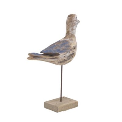 Image showing  3 pc. Brown Wood Coastal Bird Sculptures, 11 in. x 14 in.