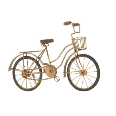 Image showing  Metal Vintage Bicycle Sculpture, 12 in. x 19 in. x 5 in., Brown