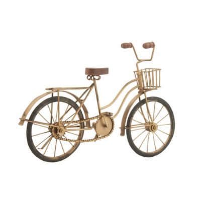 Image showing  Metal Vintage Bicycle Sculpture, 12 in. x 19 in. x 5 in., Brown
