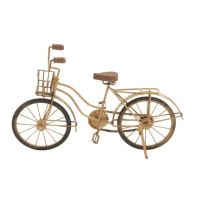 Image showing  Metal Vintage Bicycle Sculpture, 12 in. x 19 in. x 5 in., Brown