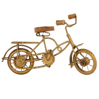 Image showing  Metal Vintage Sculpture Bicycle, 8 in. x 11 in. x 4 in., Gold
