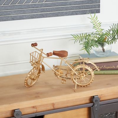 Harper & Willow Brown Metal Vintage Bicycle Sculpture, 8 in. x 14 in. x 15 in.