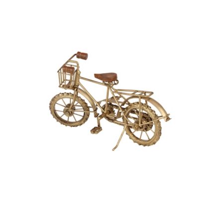 Image showing  Metal Vintage Bicycle Sculpture, 8 in. x 14 in. x 15 in., Brown