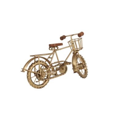 Image showing  Metal Vintage Bicycle Sculpture, 8 in. x 14 in. x 15 in., Brown
