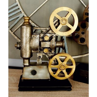 Harper & Willow Metal Vintage Camera Sculpture, 14 in. x 12 in., Black, 2 pc.