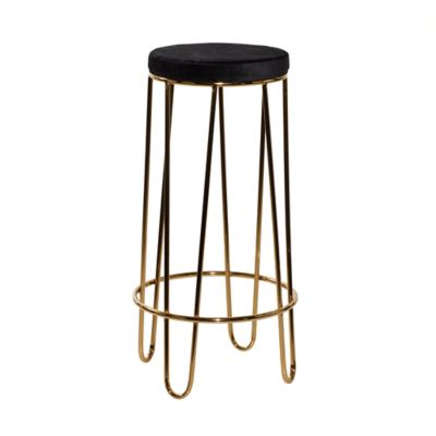 Image showing  Metal Contemporary Bar Stool, 31 in. x 17 in. x 17 in., Gold
