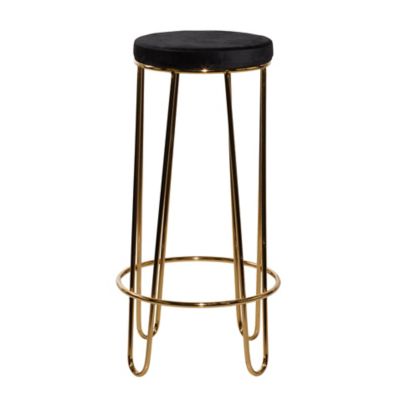 Image showing  Metal Contemporary Bar Stool, 31 in. x 17 in. x 17 in., Gold