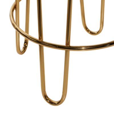 Image showing  Metal Contemporary Bar Stool, 31 in. x 17 in. x 17 in., Gold