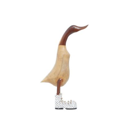 Image showing  2 pc. Brown Bamboo Duck Sculpture Set, 17 in., 11 in.