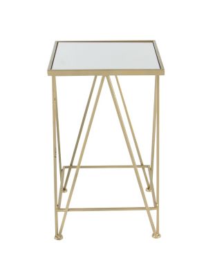 Image showing  Metal Contemporary Accent Tables, Gold, 2-Pack