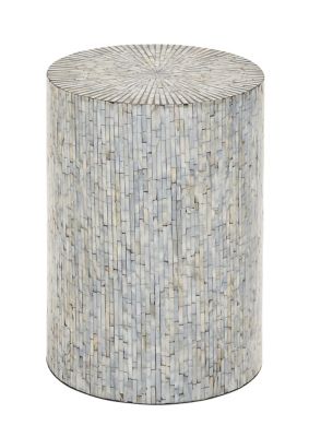 Image showing  Multi Shell and Wood Contemporary Accent Table