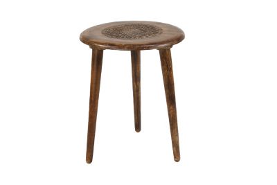 Image showing  Mango Wood Traditional Accent Table, Brown, 96078