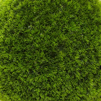 Image showing  22 in. Artificial Green Indoor/Outdoor Boxwood Topiary
