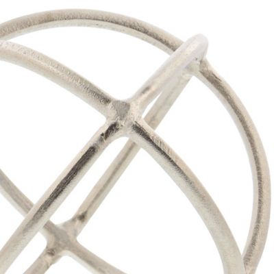 Image showing  Silver Aluminum Modern Geometric Sculptures, 10 in., 8 in., 2 pc.