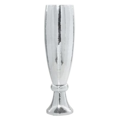 Image showing  Polystone Glam Vase, 48 in. x 13 in. x 13 in., Silver