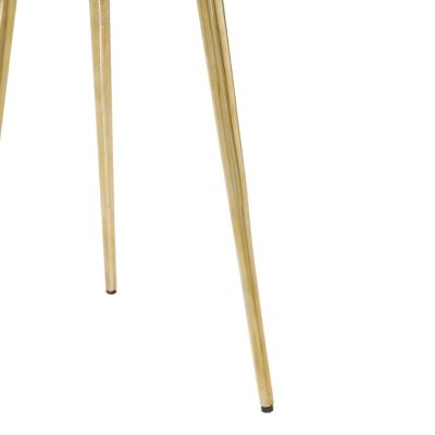 Image showing  Round Aluminum Modern Coffee Table, 20 in. x 15 in. x 15 in., Gold