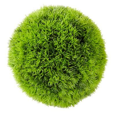 Image showing  Green Faux Foliage Boxwood Topiary Artificial Foliage Ball 9" x 9" x 9"